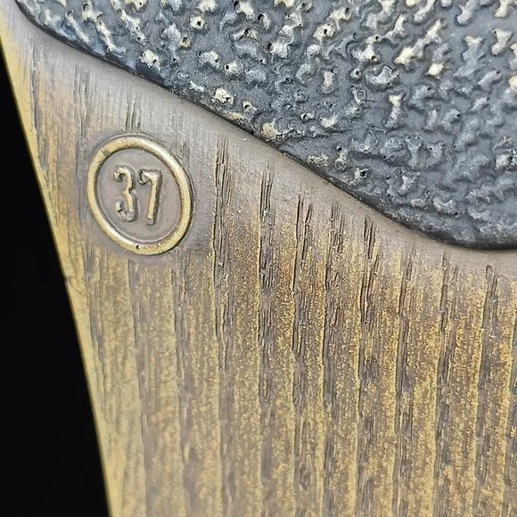 Dansko Max Block Heel Zip  Distressed Rust Burgundy Leather Ankle Wedge 6.5-7 - Picture 13 of 13